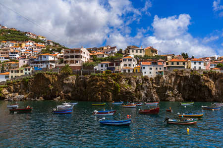 Town Camara de Lobos in Madeira Portugal - travel backgroundのeditorial素材