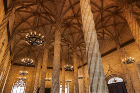 Retro interior in Valencia Spain - religion architecture background