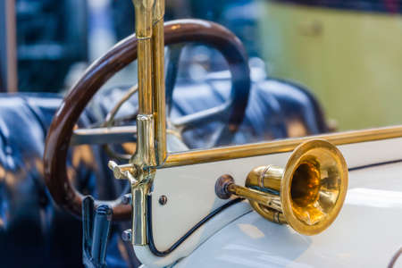 Vintage car - retro technology background