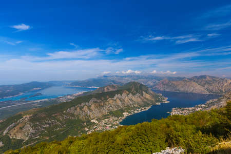 Kotor Bay - Montenegro - nature and architecture background