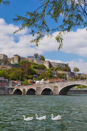 Town Namur in Belgium - architecture backgroundのeditorial素材