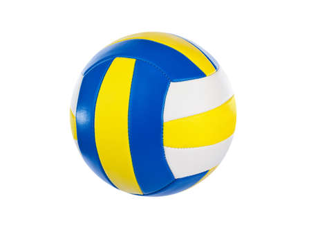 Volleyball ball isolated on a white backgroundの写真素材