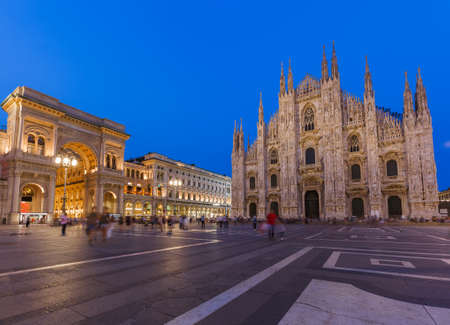 Milan Cathedral (Duomo di Milano) in Italy - architecture backgroundのeditorial素材