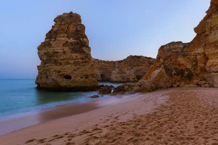 Beach near Albufeira - Algarve region in Portugalの写真素材