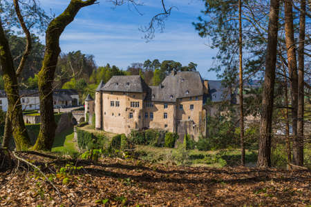 Bourglinster castle in Luxembourg - architecture backgroundのeditorial素材
