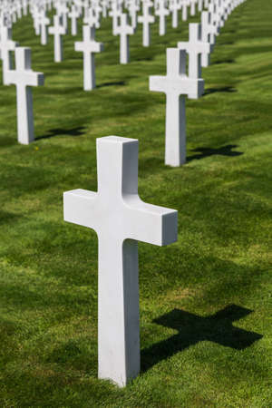 American memorial cemetery of World War II in Luxembourg - history backgroundのeditorial素材