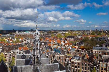 Amsterdam cityscape - Netherlands - architecture backgroundの写真素材