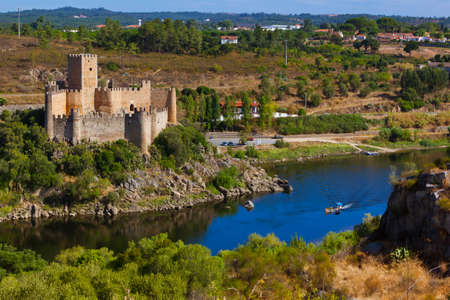 Almourol castle - Portugal - architecture backgroundのeditorial素材