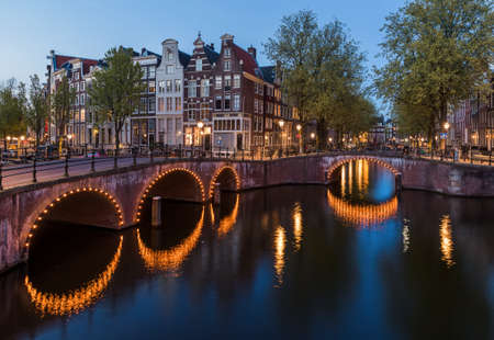 Amsterdam cityscape - Netherlands - architecture backgroundの写真素材