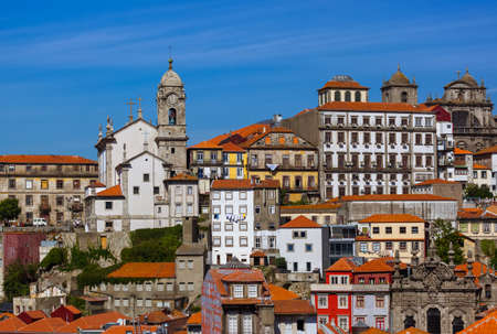 Porto old town in Portugal - architecture backgroundの写真素材