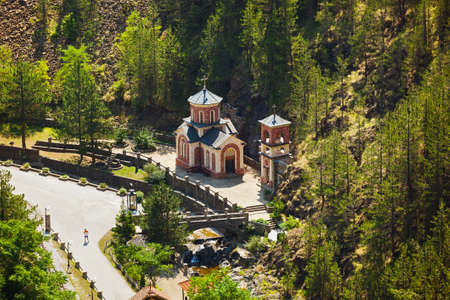 Monastery near Sarganska Osmica (Shargan eight) - Serbia - travel background