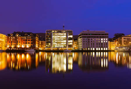 Cityscape of Bergen Norwayの写真素材