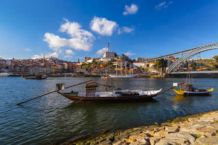 Porto old town in Portugalの写真素材