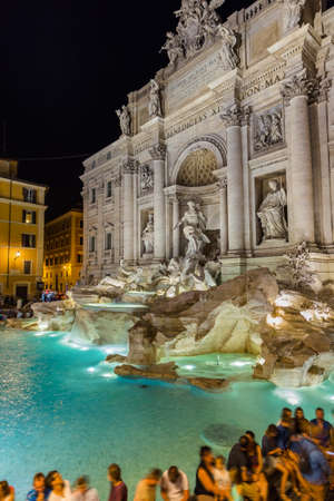 Fountain di Trevi in Rome Italy - architecture backgroundのeditorial素材