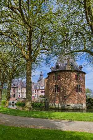 Ooidonk Castle in Belgium - architecture backgroundのeditorial素材