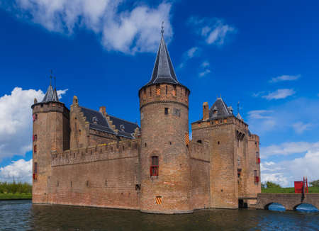 Muiderslot castle near Amsterdam - Netherlands - architecture backgroundのeditorial素材
