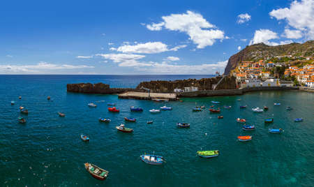 Town Camara de Lobos in Madeira Portugal - travel backgroundの写真素材