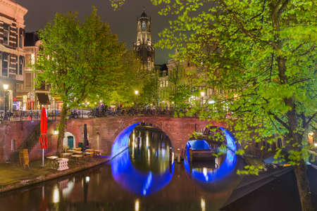 UTRECHT NETHERLANDS - APRIL 24, 2017: Central district on April 24, 2017 in Utrecht Netherlands.の写真素材