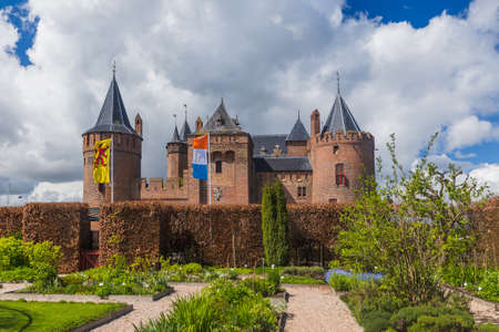 Muiderslot castle near Amsterdam - Netherlands - architecture backgroundのeditorial素材