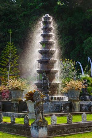 Water Palace Tirta Ganga in Bali Island Indonesia - travel and architecture backgroundのeditorial素材