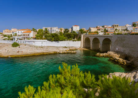 Bay Fausse Monnaie - Marseille France - travel and architecture backgroundの写真素材