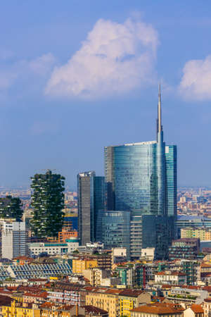 Cityscape Milan Italy - architecture backgroundのeditorial素材