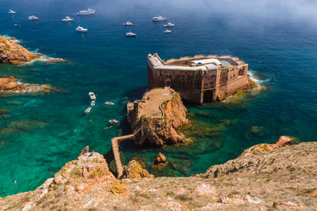 Fort in Berlenga island - Portugal - architecture backgroundの写真素材
