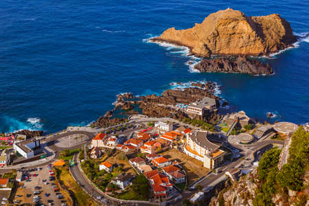 Porto Moniz in Madeira Portugal - travel backgroundのeditorial素材