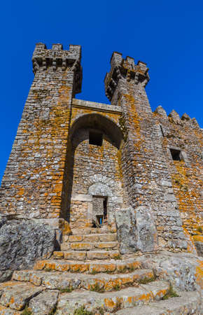 Castle in town Penedono - Portugal - architecture backgroundのeditorial素材