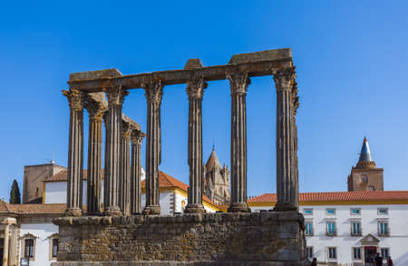 Ruins in Evora - Portugalの写真素材