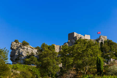 Fort in Les Baux De Provence - Provence France - travel and architecture backgroundの写真素材