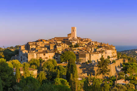 Town Saint Paul de Vence in Provence France - travel and architecture backgroundの写真素材