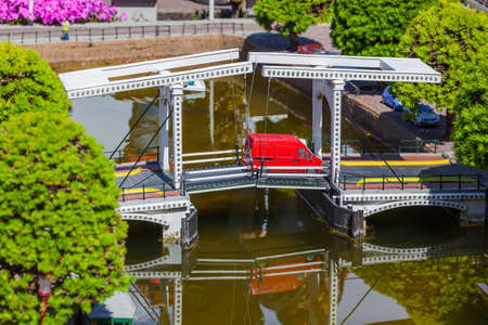 The Hague, Netherlands - April 26, 2017: Madurodam miniature park in The Hague.のeditorial素材