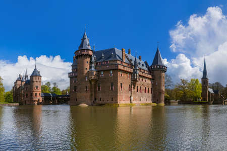 De Haar castle near Utrecht - Netherlands - architecture backgroundのeditorial素材