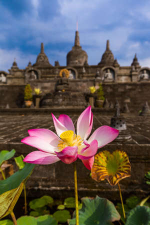 Buddhist temple of Banjar in island Bali Indonesia - travel and architecture backgroundの写真素材