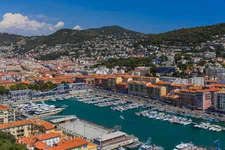 View of Nice in Provence France - travel and architecture backgroundのeditorial素材