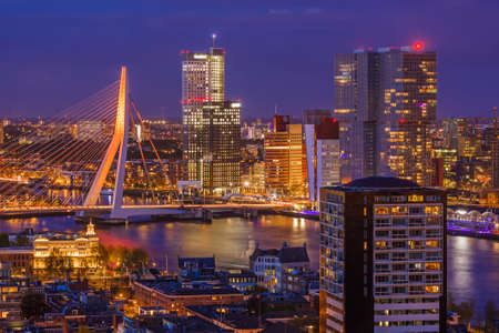 Rotterdam cityscape - Netherlands - architecture backgroundの写真素材