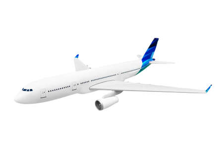 Model of plane isolated on white backgroundの写真素材