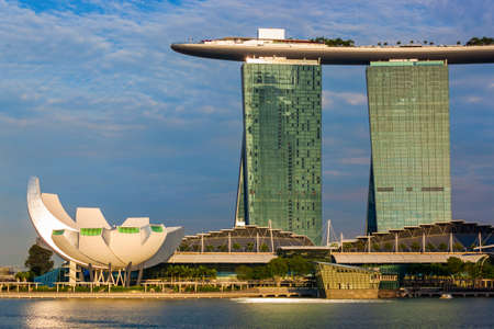Singapore city skyline - architecture and travel backgroundのeditorial素材