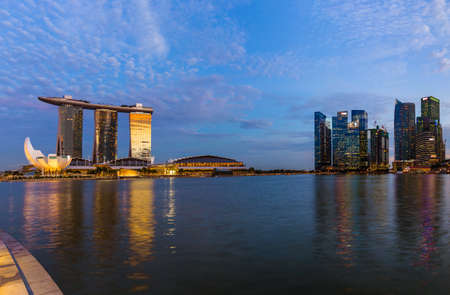 Singapore city skyline - architecture and travel backgroundのeditorial素材