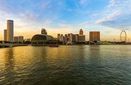 Singapore city skyline - architecture and travel backgroundのeditorial素材