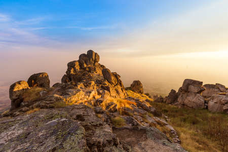 Fort in Village Monsanto - Portugal - architecture backgroundの写真素材