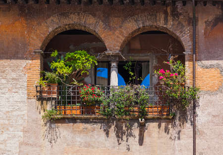 Street in Rome Italy - architecture backgroundのeditorial素材
