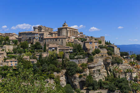 Town Gord in Provence France - travel and architecture backgroundの写真素材