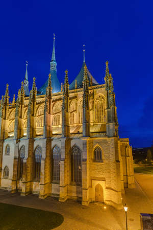St Barbara church in town Kutna Hora - Czech Republic - travel and architecture backgroundの写真素材