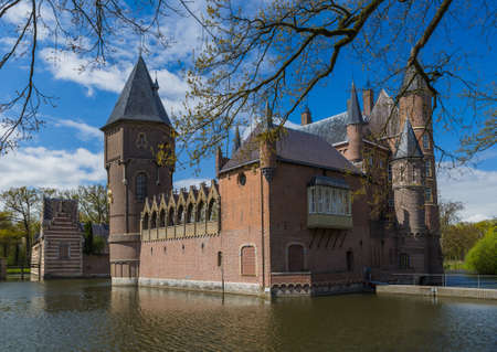 Castle Kasteel Heeswijk in Netherlands - architecture backgroundのeditorial素材