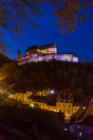 Vianden castle in Luxembourg - architecture backgroundのeditorial素材
