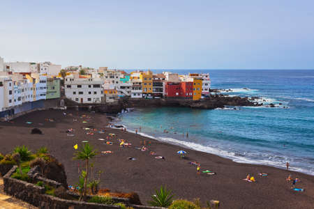Beach in Puerto de la Cruz - Tenerife island (Canary Spain)のeditorial素材