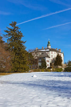 Palace of Ambras (Schloss Ambras) - Innsbruck Austriaのeditorial素材