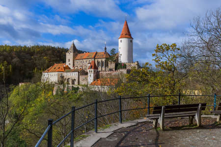 Castle Krivoklat in Czech Republic - travel and architecture backgroundのeditorial素材